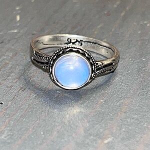 925 Sterling Silver Moonstone Ring